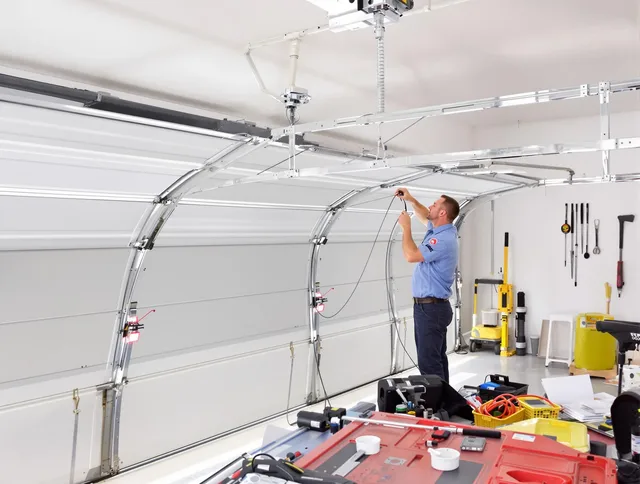 Garage door cable repair service by Cornelius Garage Door Repair in Cornelius