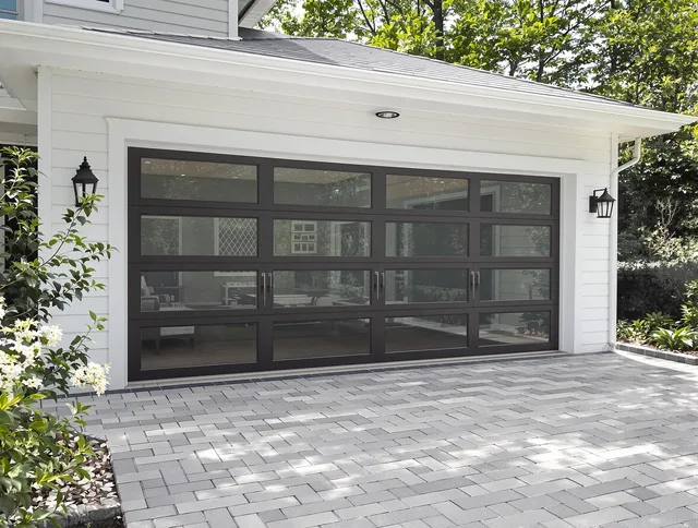 Cornelius Garage Door Repair design specialist presenting custom garage door options to Cornelius homeowner