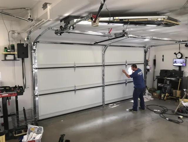 Professional garage door repair service by Cornelius Garage Door Repair in Cornelius