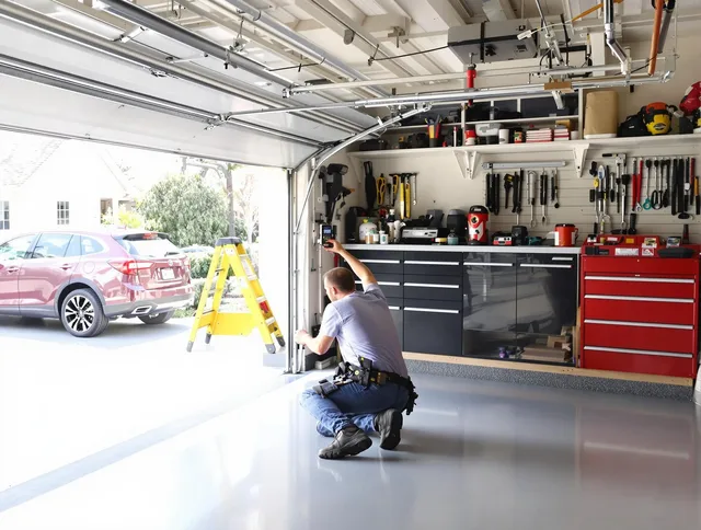 Local garage door repair service by Cornelius Garage Door Repair in Cornelius