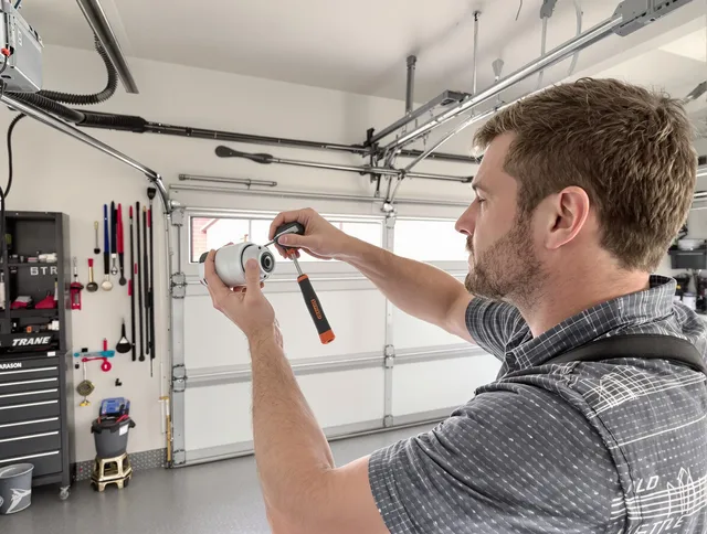Garage door opener repair service by Cornelius Garage Door Repair in Cornelius