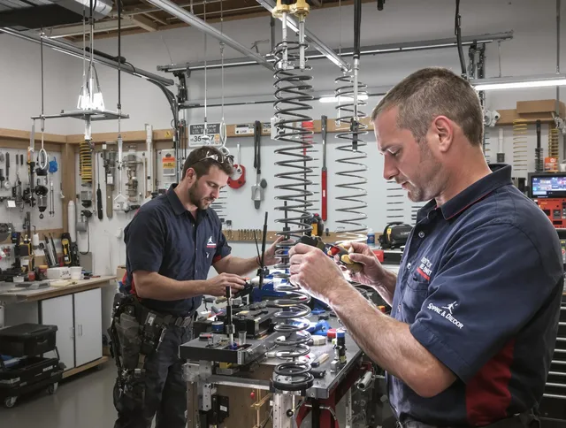 Garage door spring repair service by Cornelius Garage Door Repair in Cornelius